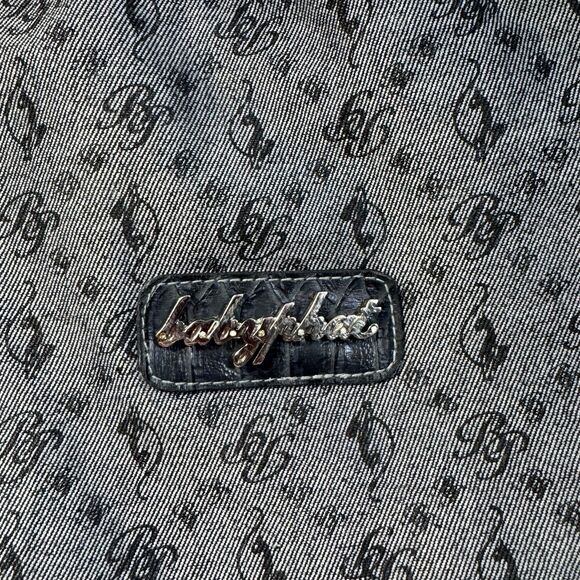 Vintage Y2K Baby Phat Denim Monogram Backpack - Picture 5 of 9